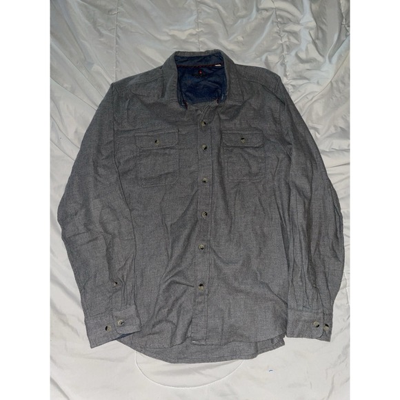 Woolrich Men's XL Gray Wool Shirt - Picture 1 of 3